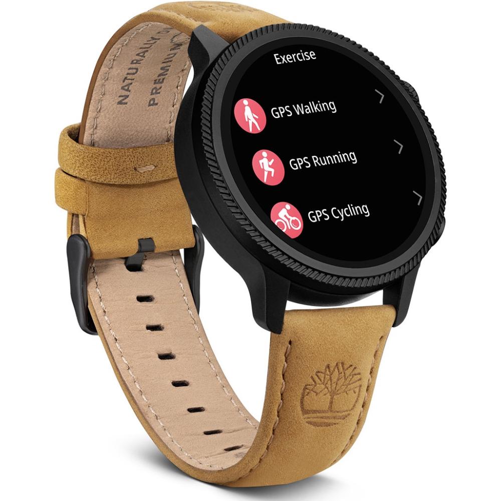 TIMBERLAND Trail Force S1 Smartwatch 48mm Brown Leather Strap TDIGB0064503-SET