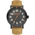 TIMBERLAND Topsmead Three Hands 44mm Black Stainless Steel Brown Strap TDWGA2101601-0