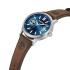 TIMBERLAND Trumbul Blue Dial 45mm Silver Stainless Steel Brown Leather Strap TDWGB0041005 - 1