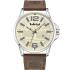 TIMBERLAND Bernardston 45.5mm Silver Stainless Steel Brown Leather Strap TDWGB2131802 - 0