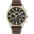 TIMBERLAND Aldridge Chronograph 46mm Silver Stainless Steel Brown Leather Strap TDWGC2102402 - 0