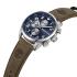 TIMBERLAND Henniker II Multifunction Blue Dial 46mm Silver Stainless Steel Brown Leather Strap TDWGF0009501 - 1