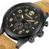 TIMBERLAND Ashmont Dual-Time Multifunction 46mm Black Stainless Steel Brown Leather Strap TDWGF0009701 - 1