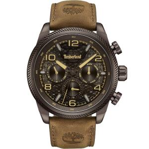 TIMBERLAND Henniker II Multifunction Brown Dial 46mm Brown Stainless Steel Brown Leather Strap TDWGF0028706 - 53714