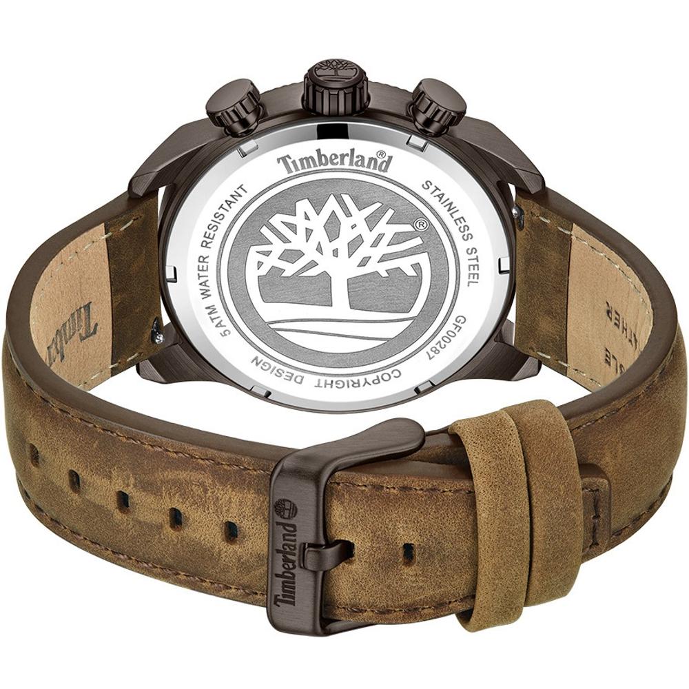 TIMBERLAND Henniker II Multifunction Brown Dial 46mm Brown Stainless Steel Brown Leather Strap TDWGF0028706