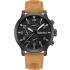 TIMBERLAND Driscoll Multifunction Black Dial 46mm Black Stainless Steel Beige Leather Strap TDWGF0040701 - 0