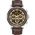 TIMBERLAND Bernardston Chronograph Brown Gold Dial 45mm Silver Stainless Steel Brown Leather Strap TDWGF0054601 - 0