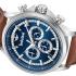 TIMBERLAND Bernardston Chronograph Blue Dial 45mm Silver Stainless Steel Brown Leather Strap TDWGF0054602 - 2