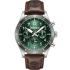 TIMBERLAND Ashmont Multifunction Green Dial 44mm Silver Stainless Steel Brown Leather Strap TDWGF0054702 - 0