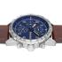 TIMBERLAND Campton Multifunction Blue Dial 44mm Silver Stainless Steel Brown Leather Strap TDWGF0055401 - 2