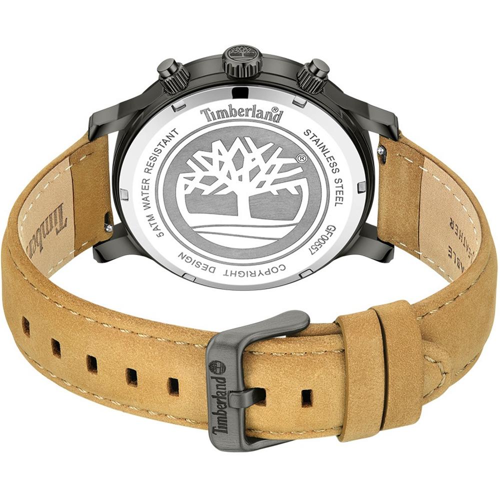 TIMBERLAND Driscoll Chronograph Brown Dial 46mm Anthracite Stainless Steel Brown Leather Strap TDWGF0055703
