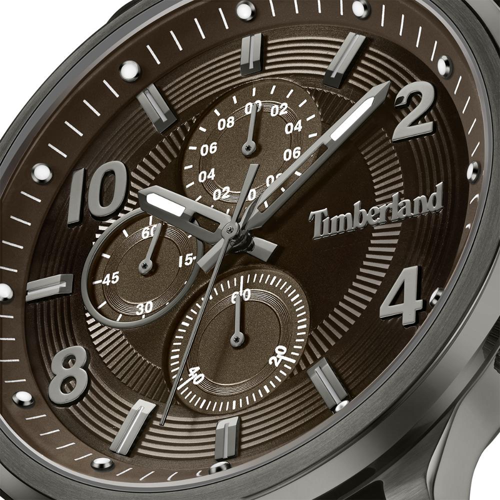 TIMBERLAND Driscoll Chronograph Brown Dial 46mm Anthracite Stainless Steel Brown Leather Strap TDWGF0055703