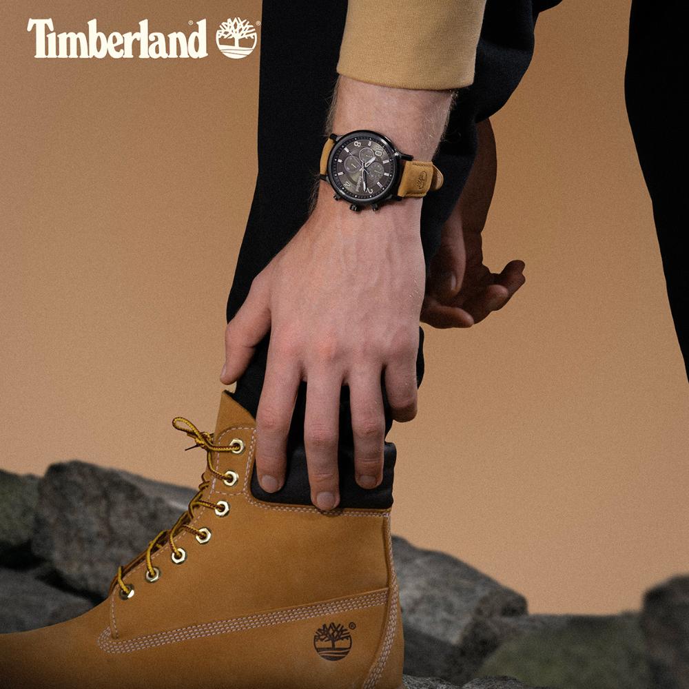 TIMBERLAND Driscoll Chronograph Brown Dial 46mm Anthracite Stainless Steel Brown Leather Strap TDWGF0055703 - 6