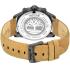 TIMBERLAND Hampton Multifunction Black Dial 46mm Black Stainless Steel Brown Leather Strap TDWGF0056101 - 3