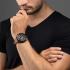 TIMBERLAND Henniker II Multifunction Black Dial 46mm Black Stainless Steel Brown Leather Strap TDWGF2201102 - 3