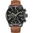 TIMBERLAND Henniker II Multifunction 46mm Black Stainless Steel Brown Leather Strap TDWGF2201102 - 0