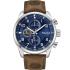 TIMBERLAND Henniker II Multifunction Blue Dial 46mm Silver Stainless Steel Brown Leather Strap TDWGF2201106 - 0