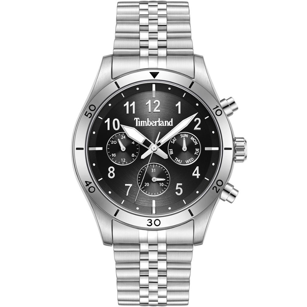 TIMBERLAND Ashmont Multifunction Black Dial 44mm Silver Stainless Steel Bracelet TDWGK0054703