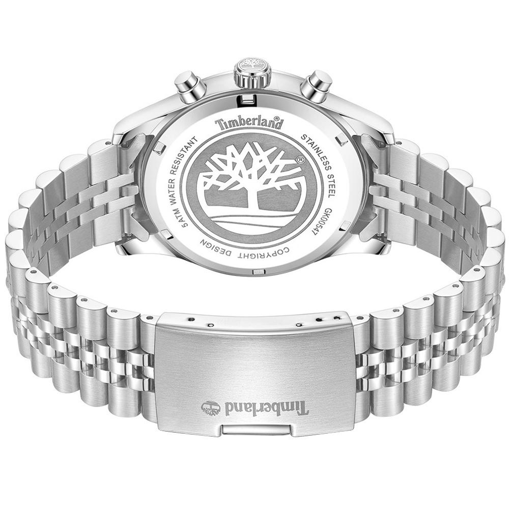 TIMBERLAND Ashmont Multifunction Black Dial 44mm Silver Stainless Steel Bracelet TDWGK0054703