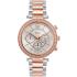 JCOU Lady D Chronograph 40mm Two-Tone Silver &Rose Gold Stainless Steel Bracelet JU16017-6 - 0