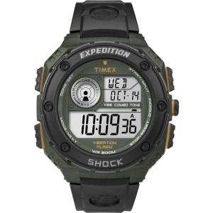 TIMEX Expedition Shock Multifunction 46mm Black Rubber Strap T49982 - 42787