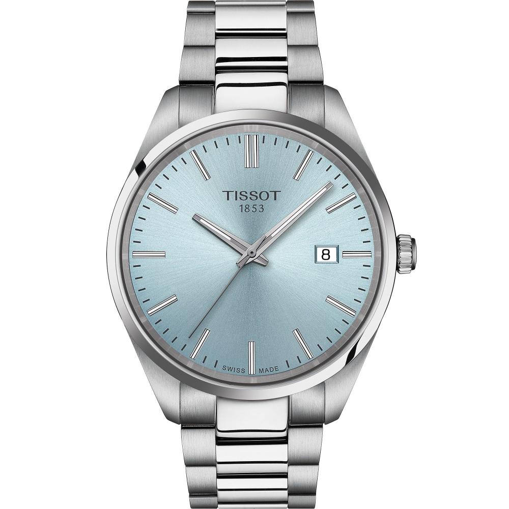 TISSOT PR 100 Ice Blue Dial 40mm Silver Stainless Steel Bracelet T150.410.11.351.00