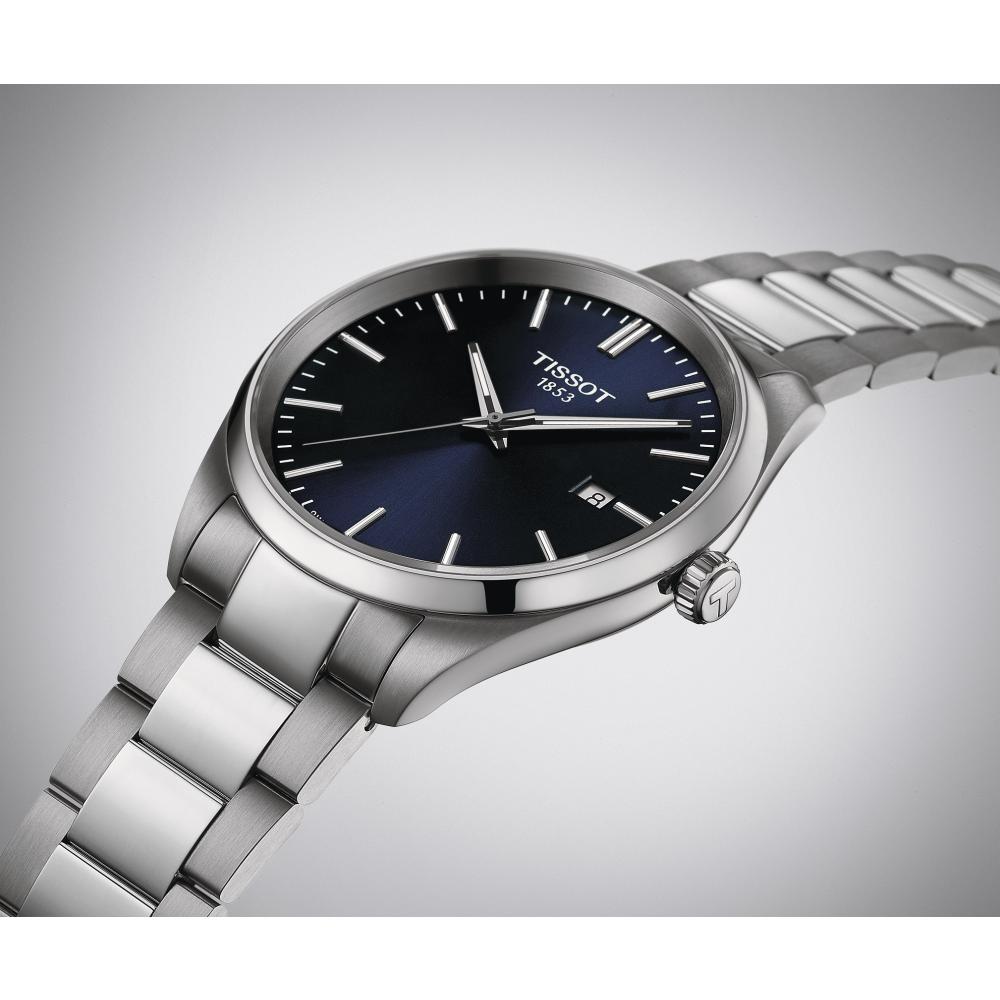 TISSOT PR 100 Blue Dial 40mm Silver Stainless Steel Bracelet T150.410.11.041.00