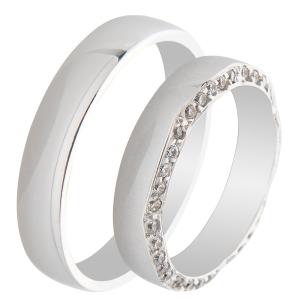 MASCHIO FEMMINA Famous In Love Collection Βέρες Λευκό Χρυσό TMF-90 - 16496