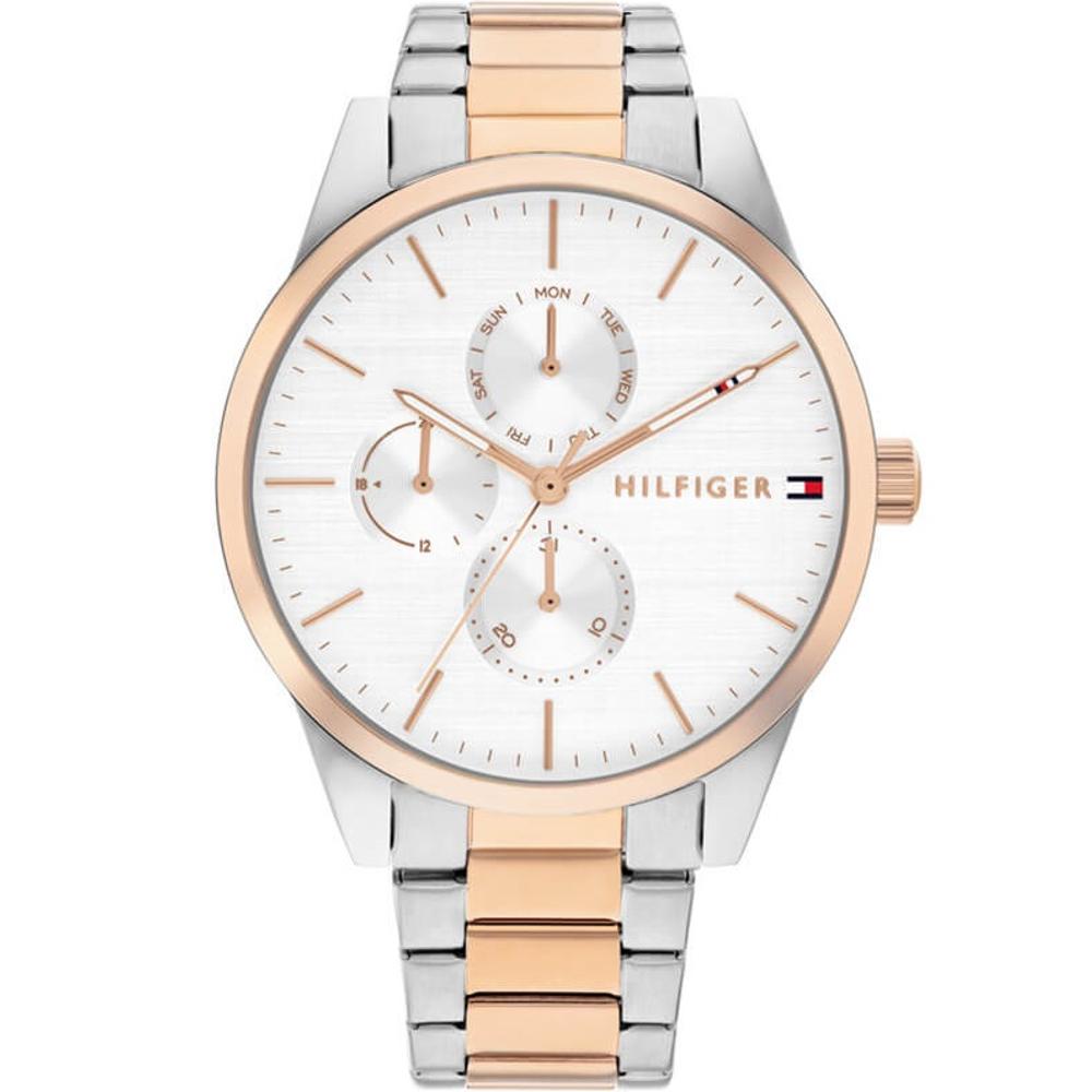 TOMMY HILFIGER Camille Multifunction White Dial 38mm Two-Tone Gold-Plated Stainless Steel Bracelet 1782768