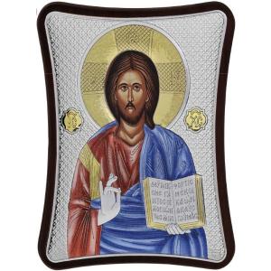 ΑΣΗΜΕΝΙΑ ΕΙΚΟΝΑ Χριστός (8.5cm x 10cm) MA-E1407-3XC - 28382