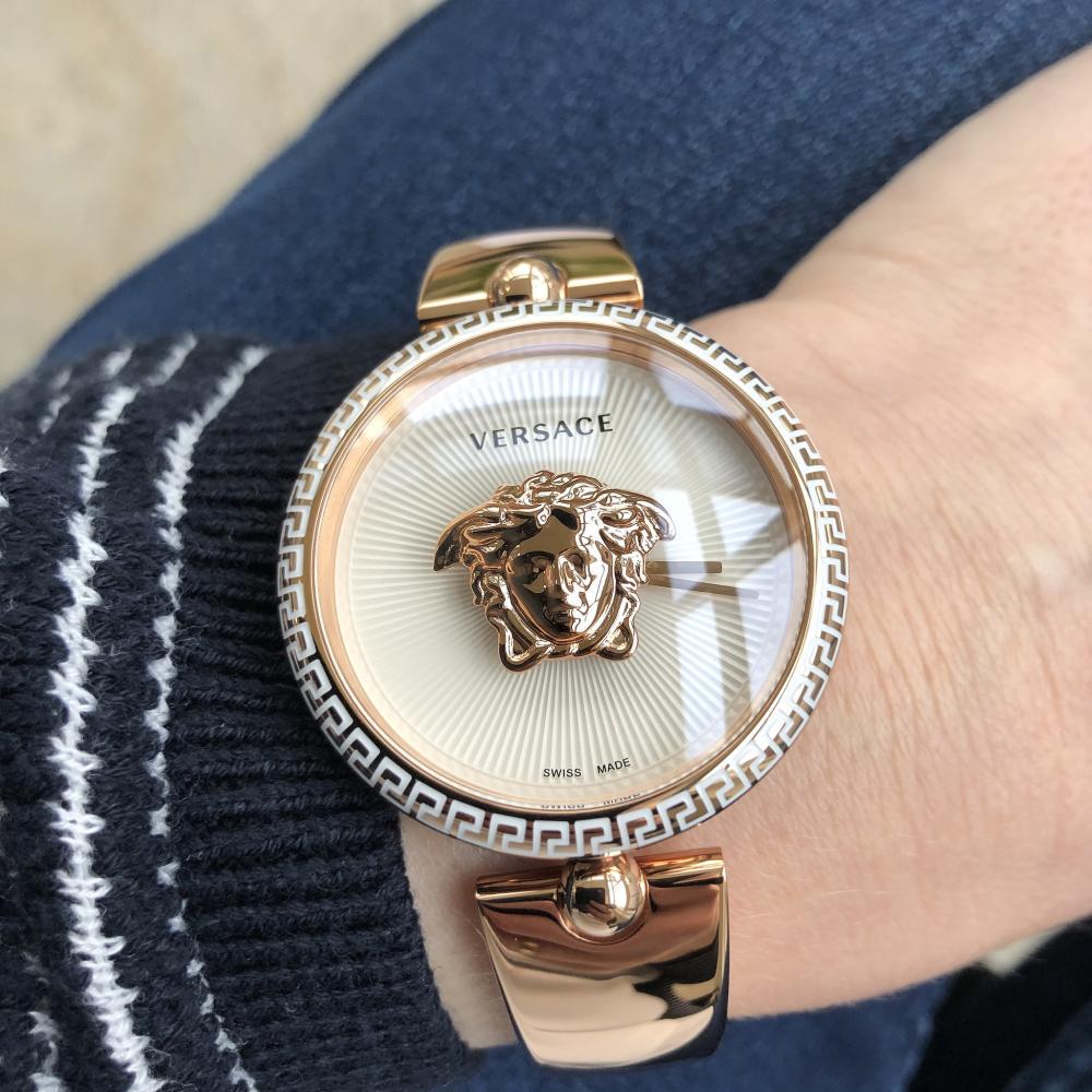 VERSACE Palazzo 39mm Rose Gold Stainless Steel Bracelet VCO110017
