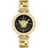 VERSACE Medusa Jewel Black Dial 34mm Gold Stainless Steel Bracelet VE0B00525 - 0