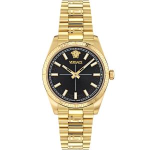 VERSACE Millenyium Lady Black Sunray Dial 32mm Gold Stainless Steel Bracelet VE0E00625 - 62178