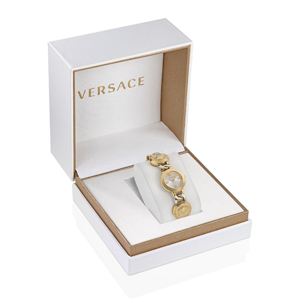 VERSACE Stud Icon 26mm Silver & Gold Stainless Steel Bracelet VE3C00122 - 6