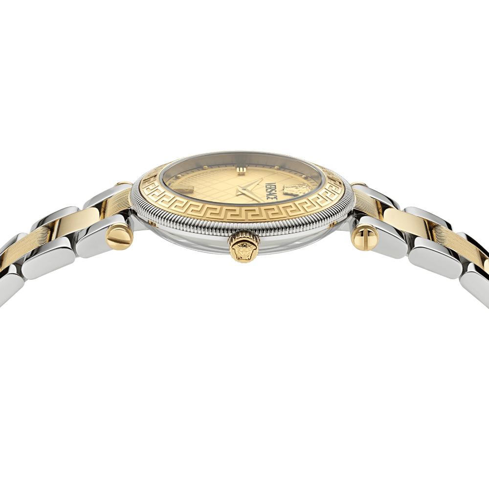 VERSACE Reve Gold Dial 35mm Two Tone Gold Stainless Steel Bracelet VE8B00324