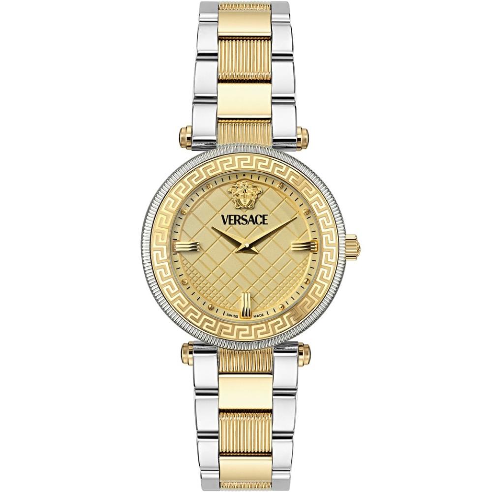 VERSACE Reve Gold Dial 35mm Two Tone Gold Stainless Steel Bracelet VE8B00324