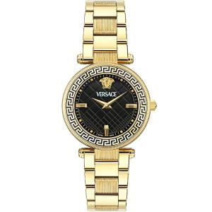 VERSACE Reve Black Dial 35mm Gold Stainless Steel Bracelet VE8B00624 - 50080