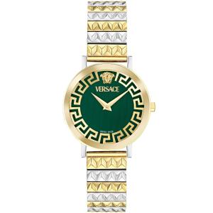 VERSACE Daedalus Green Dial 35mm Two Tone Gold Stainless Steel Bracelet VE9A00424 - 50074