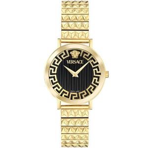 VERSACE Daedalus Black Dial 35mm Gold Stainless Steel Bracelet VE9A00524 - 50062