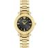 VERSACE Greca Sphere Black Dial 35mm Gold Stainless Steel Bracelet VE9C00724 - 0