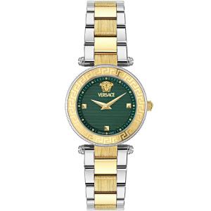 VERSACE Revive Petite Green Dial 30mm Two Tone Gold Stainless Steel Bracelet VEBFA0324 - 52256