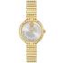 VERSACE Greca Goddess Petite Silver Dial 28mm Gold Stainless Steel Bracelet VEDFA0324 - 0