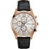 GUESS Hudson Chronograph 44mm Rose Gold Stainless Steel Brown Leather Strap W0876G2-0