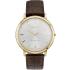GANT Harrison Two Hands 41mm Gold Stainless Steel Brown Leather Strap W70604 - 0