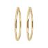 BRONZALLURE Thin Golden Hoop Earrings Yellow Gold WSBZ00310Y.Y - 1