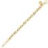 BRONZALLURE Yellow Gold Rolo Chain Bracelet with Pavé Zirconia WSBZ00519Y.WY - 1