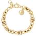 BRONZALLURE Yellow Gold Rolo Chain Bracelet with Pavé Zirconia WSBZ00519Y.WY - 0