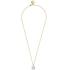 BRONZALLURE Yellow Gold Necklace with Pavé Square Pendant and Zirconia WSBZ00617Y.Y - 1