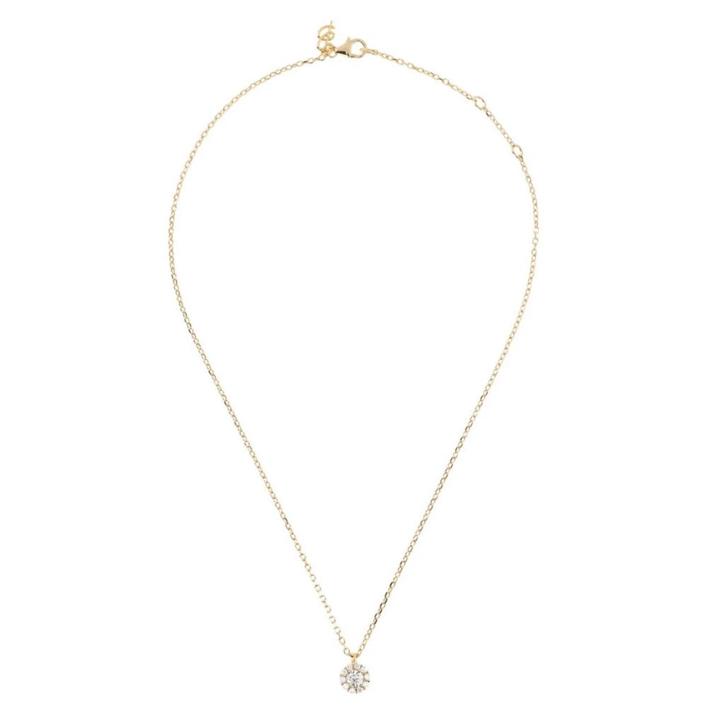 BRONZALLURE Altissima Necklace and Pendant Yellow Gold with Zirconia WSBZ01044Y.Y