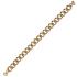 BRONZALLURE Golden Curb Chain Bracelet Maxi Diamond Cut Links Yellow Gold WSBZ01117Y.Y - 1